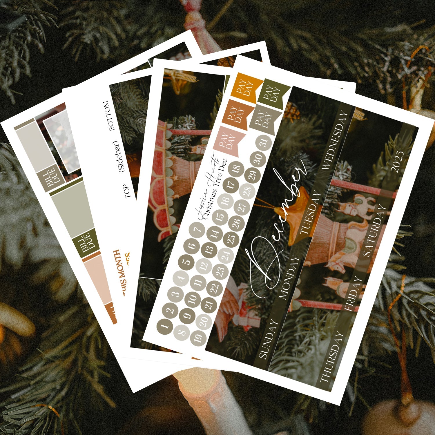 Christmas Tree December 2025 Monthly Kit - Jessica Hearts