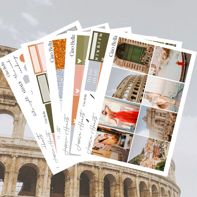 Ciao Bella 2025 Weekly Sticker Kit - Jessica Hearts