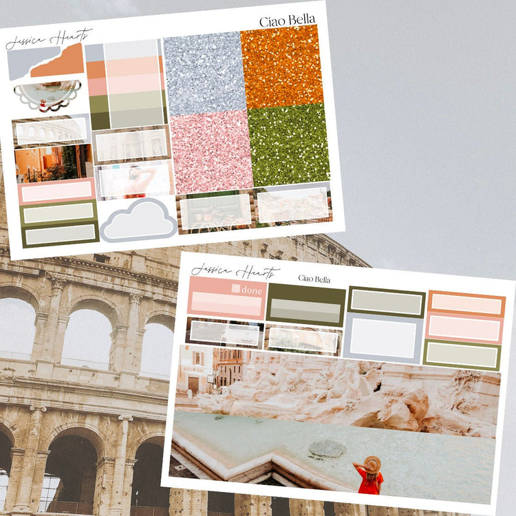 Ciao Bella 2025 Weekly Sticker Kit - Jessica Hearts