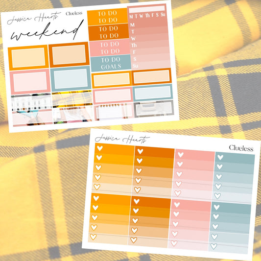 Clueless 2025 Weekly Sticker Kit - Jessica Hearts