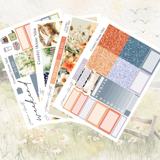 Country House MINI Sticker Kit - Jessica Hearts
