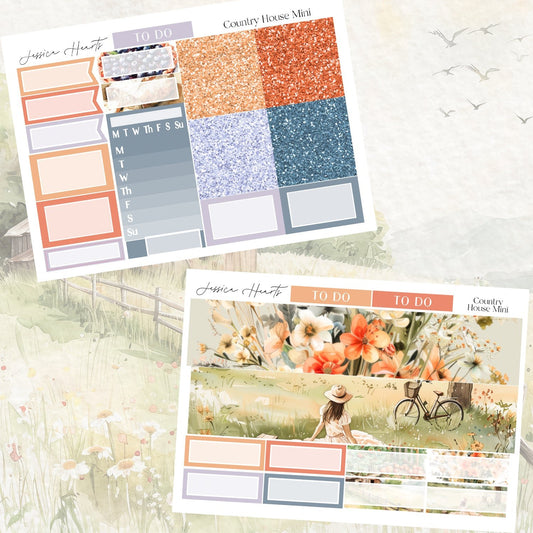 Country House MINI Sticker Kit - Jessica Hearts