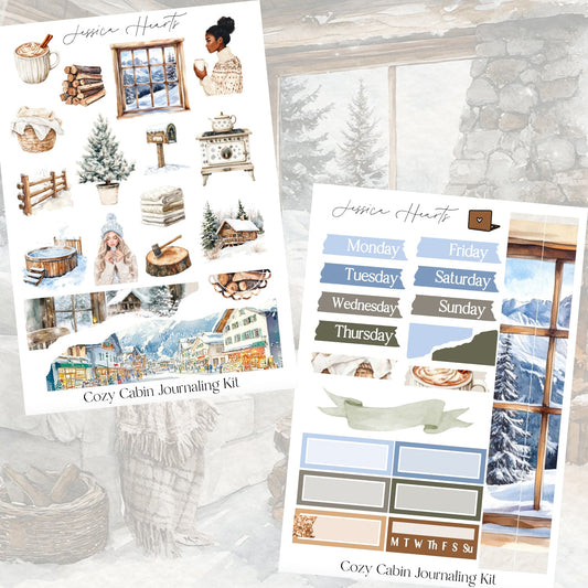 Cozy Cabin Journaling Kit - Jessica Hearts