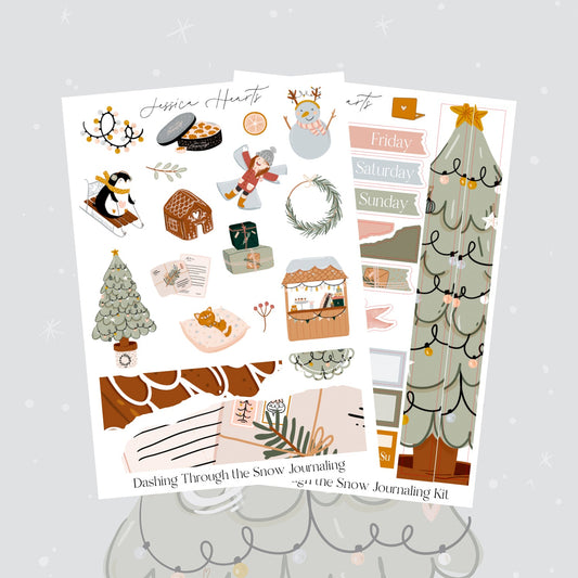 Dashing Through the Snow Journaling Kit - Jessica Hearts