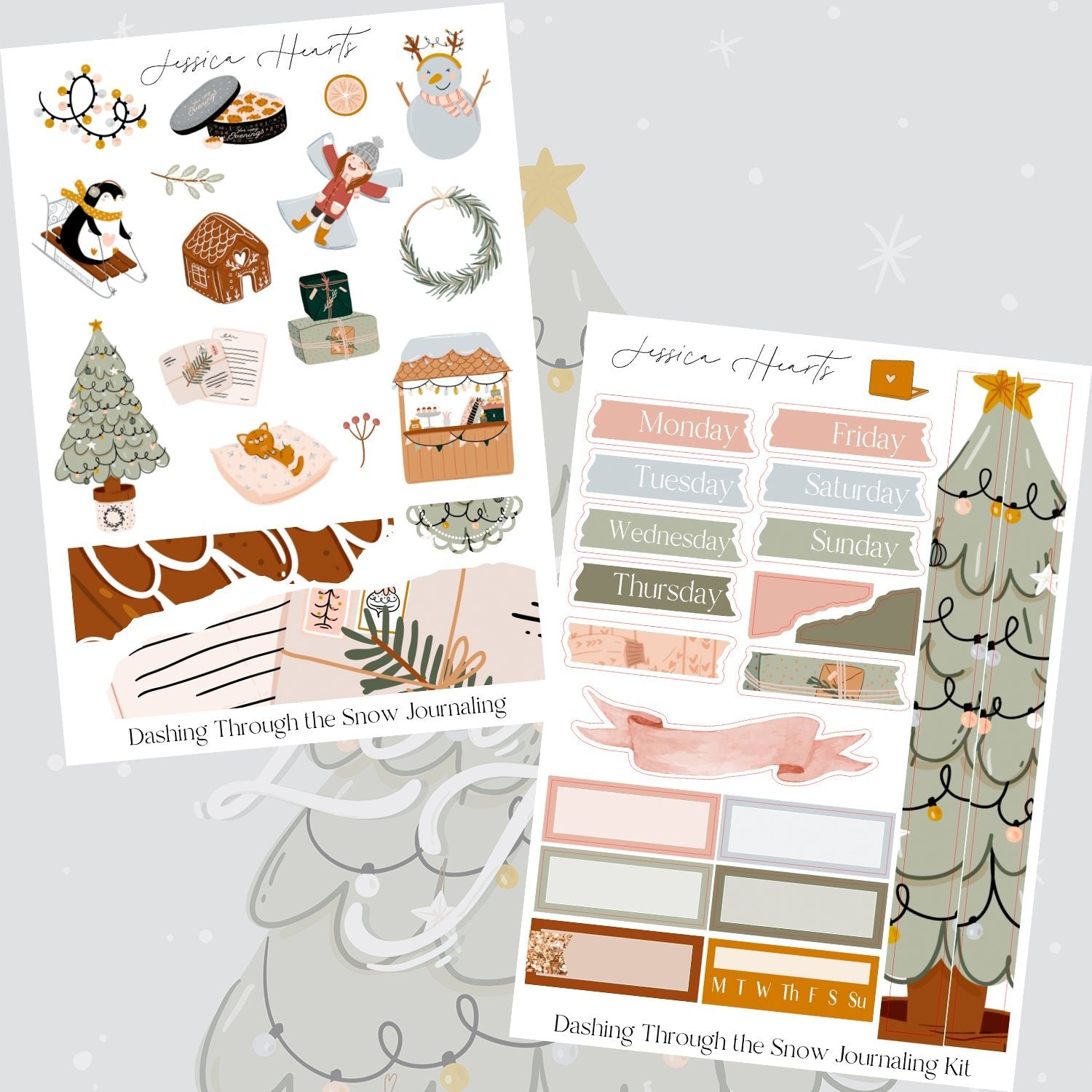 Dashing Through the Snow Journaling Kit - Jessica Hearts