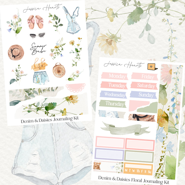 Denim & Daisies Journaling Kit