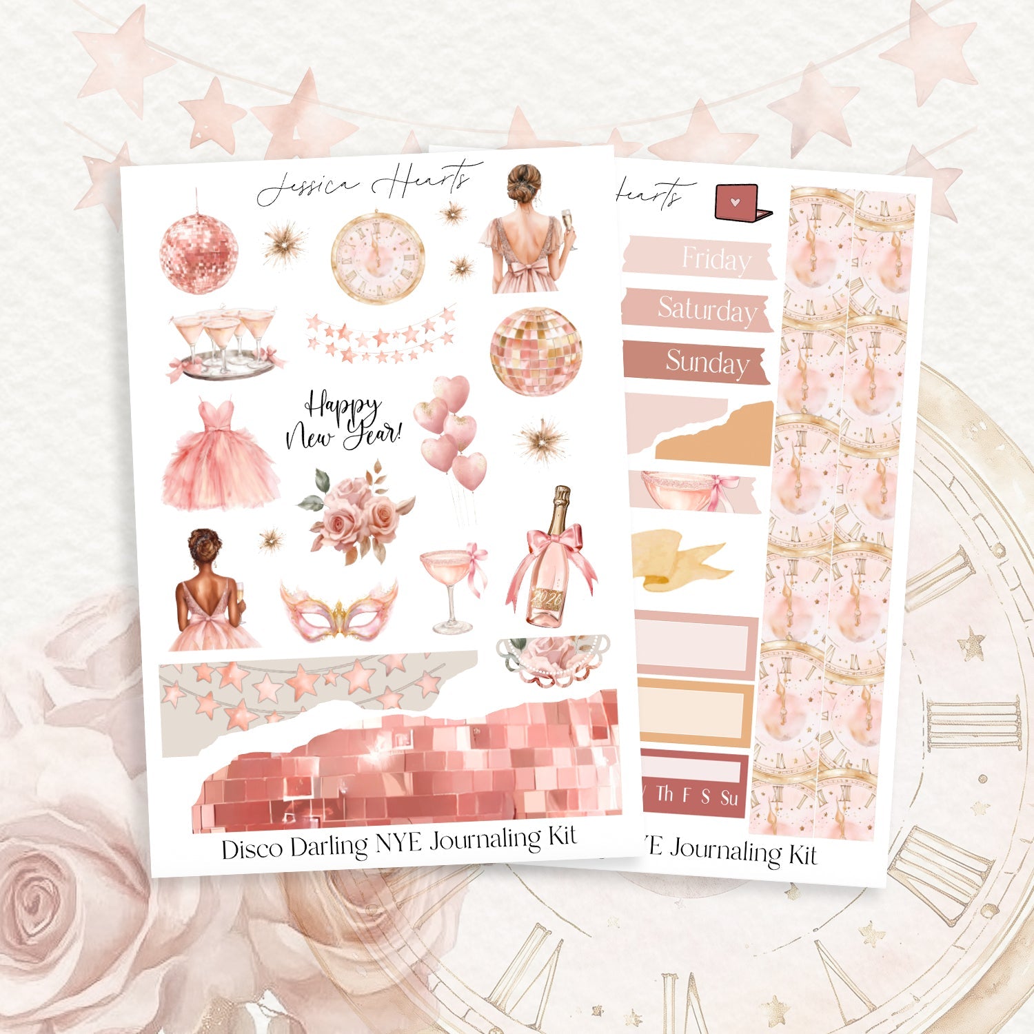 Disco Darling NYE Journaling Kit - Jessica Hearts