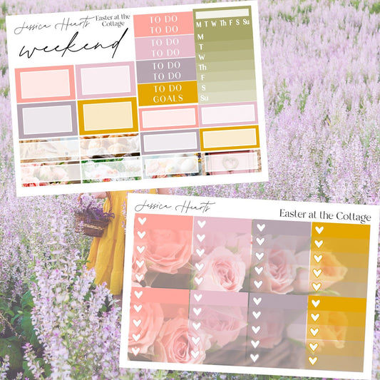 Easter at the Cottage 2026 Weekly Sticker Kit - Jessica Hearts