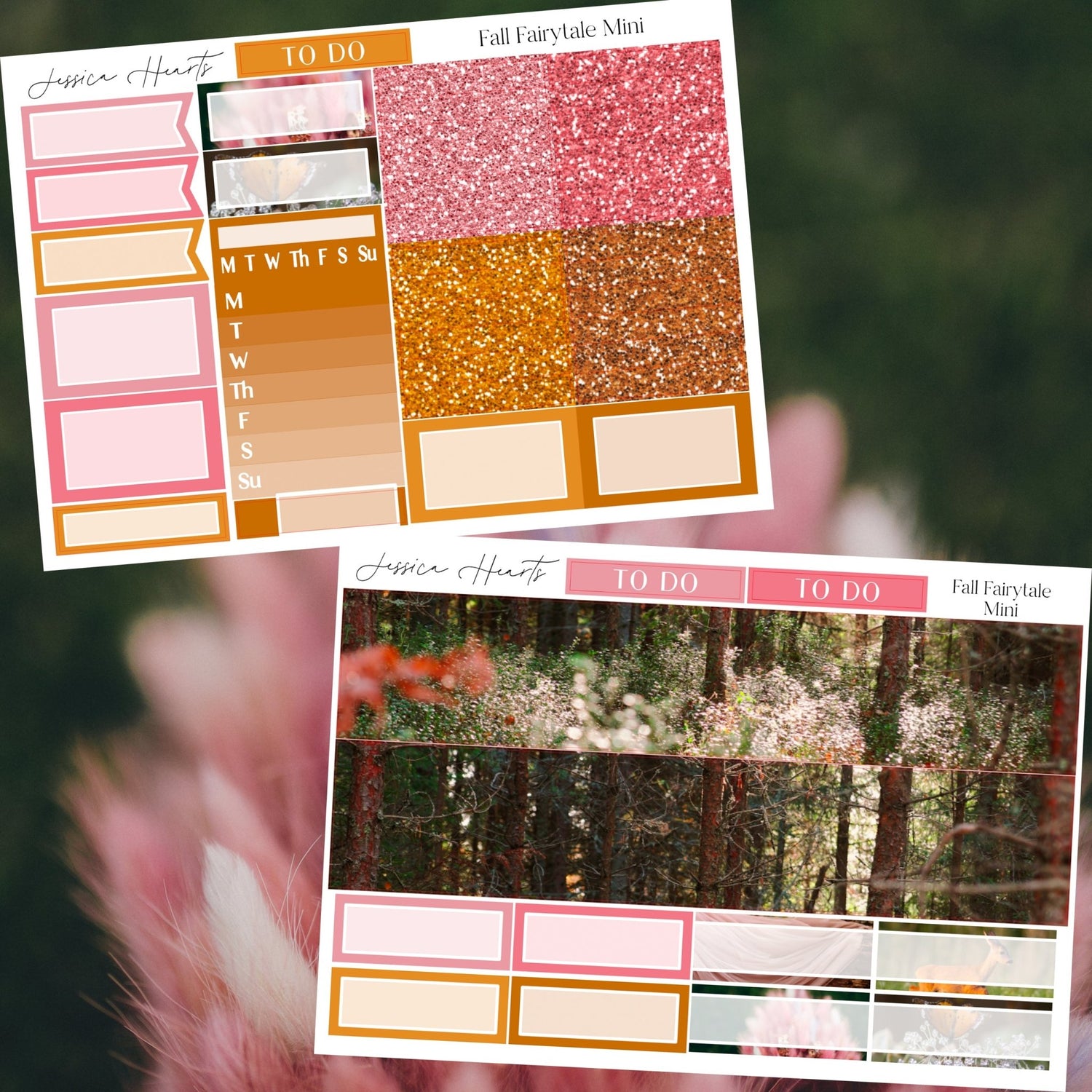 Fall Fairytale MINI Sticker Kit - Jessica Hearts