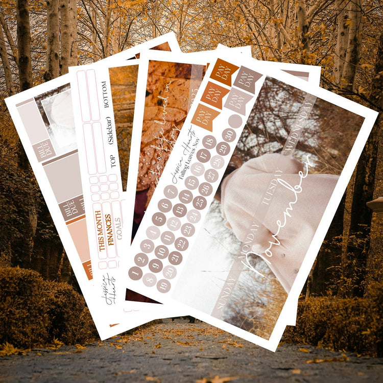 Falling Leaves November 2025 Monthly Kit - Jessica Hearts