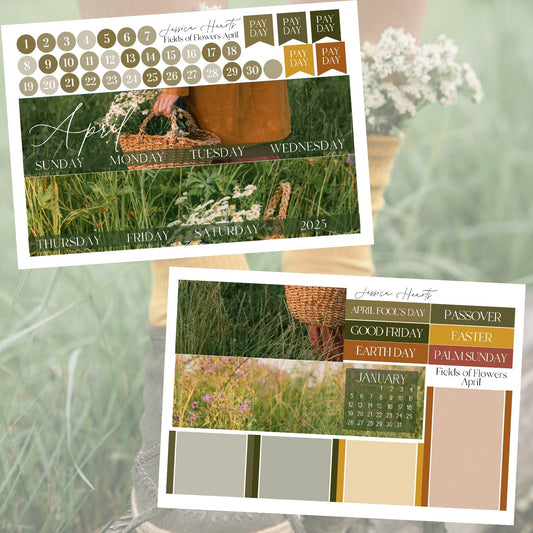 Field of Flowers April 2025 Monthly Kit - Jessica Hearts