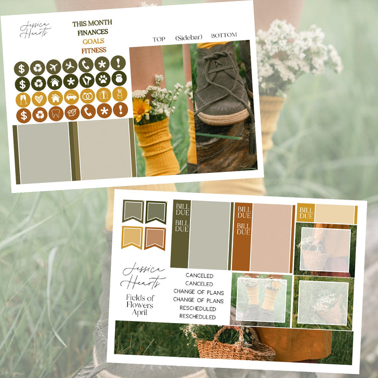 Field of Flowers April 2025 Monthly Kit - Jessica Hearts