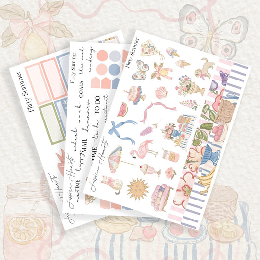 Flirty Summer Complete Journaling Kit *New Format* - Jessica Hearts
