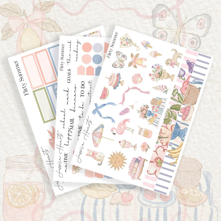 Flirty Summer Complete Journaling Kit *New Format* - Jessica Hearts