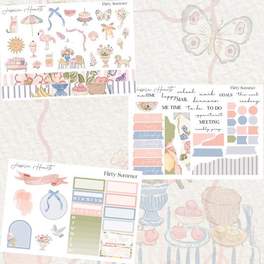 Flirty Summer Complete Journaling Kit *New Format* - Jessica Hearts
