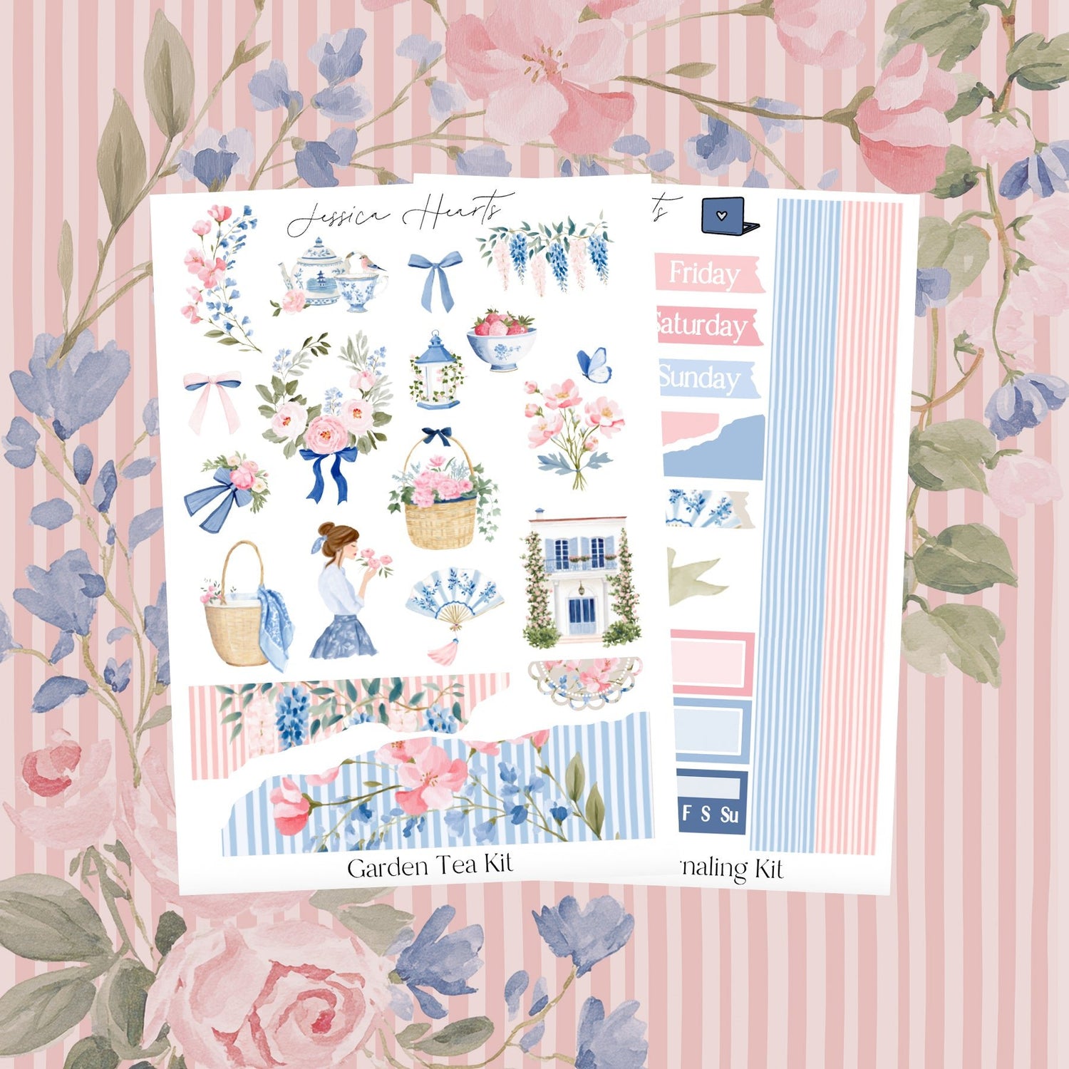 Garden Tea Journaling Kit - Jessica Hearts