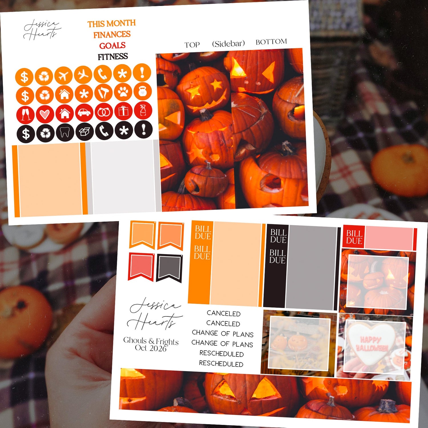 Ghouls & Frights October 2026 Monthly Kit - Jessica Hearts