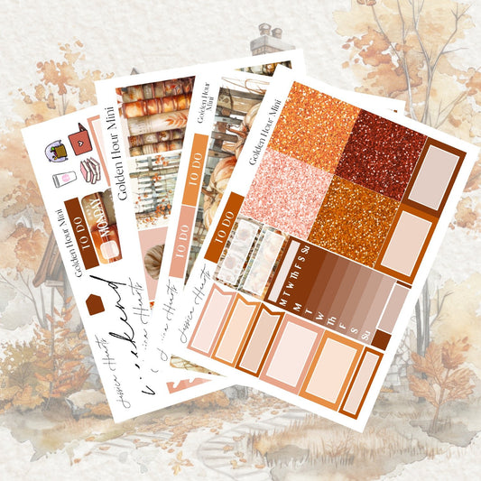 Golden Hour MINI Sticker Kit - Jessica Hearts