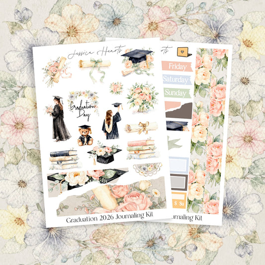 Graduation 2026 Journaling Kit - Jessica Hearts