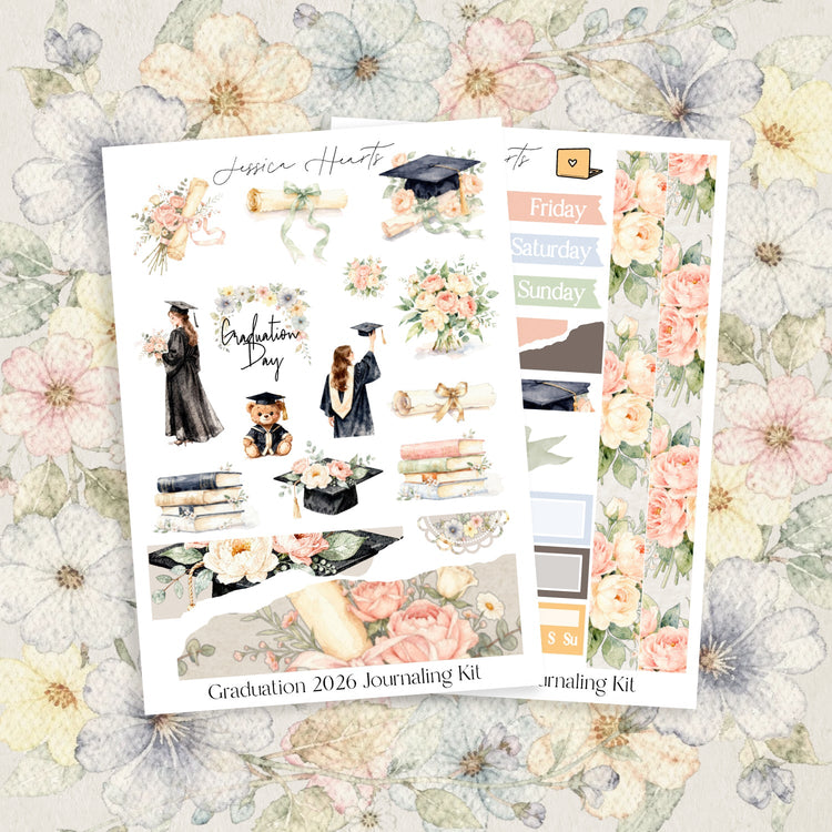 Graduation 2026 Journaling Kit - Jessica Hearts