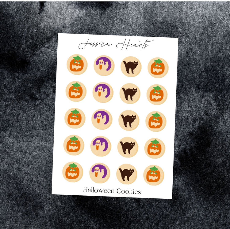 Halloween Cookie Mini Sheet - Jessica Hearts