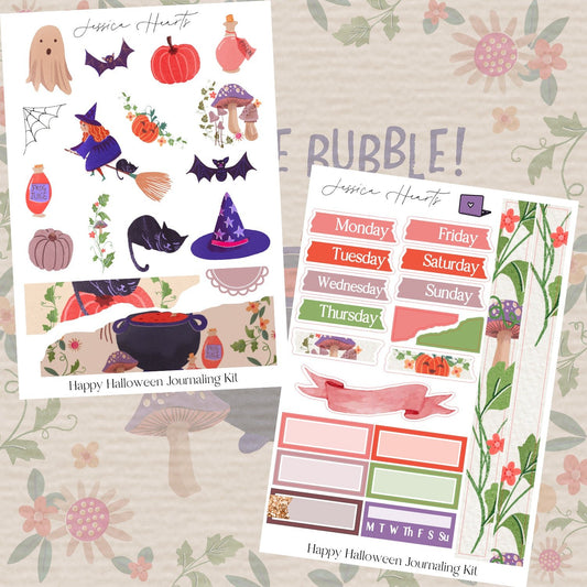 Happy Halloween Journaling Kit - Jessica Hearts