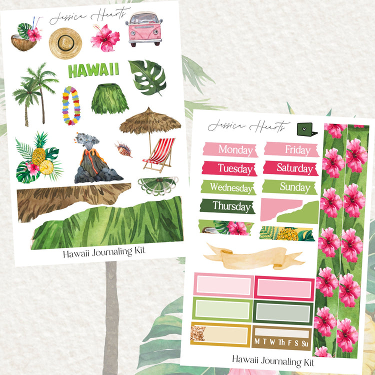 Hawaii Journaling Kit - Jessica Hearts