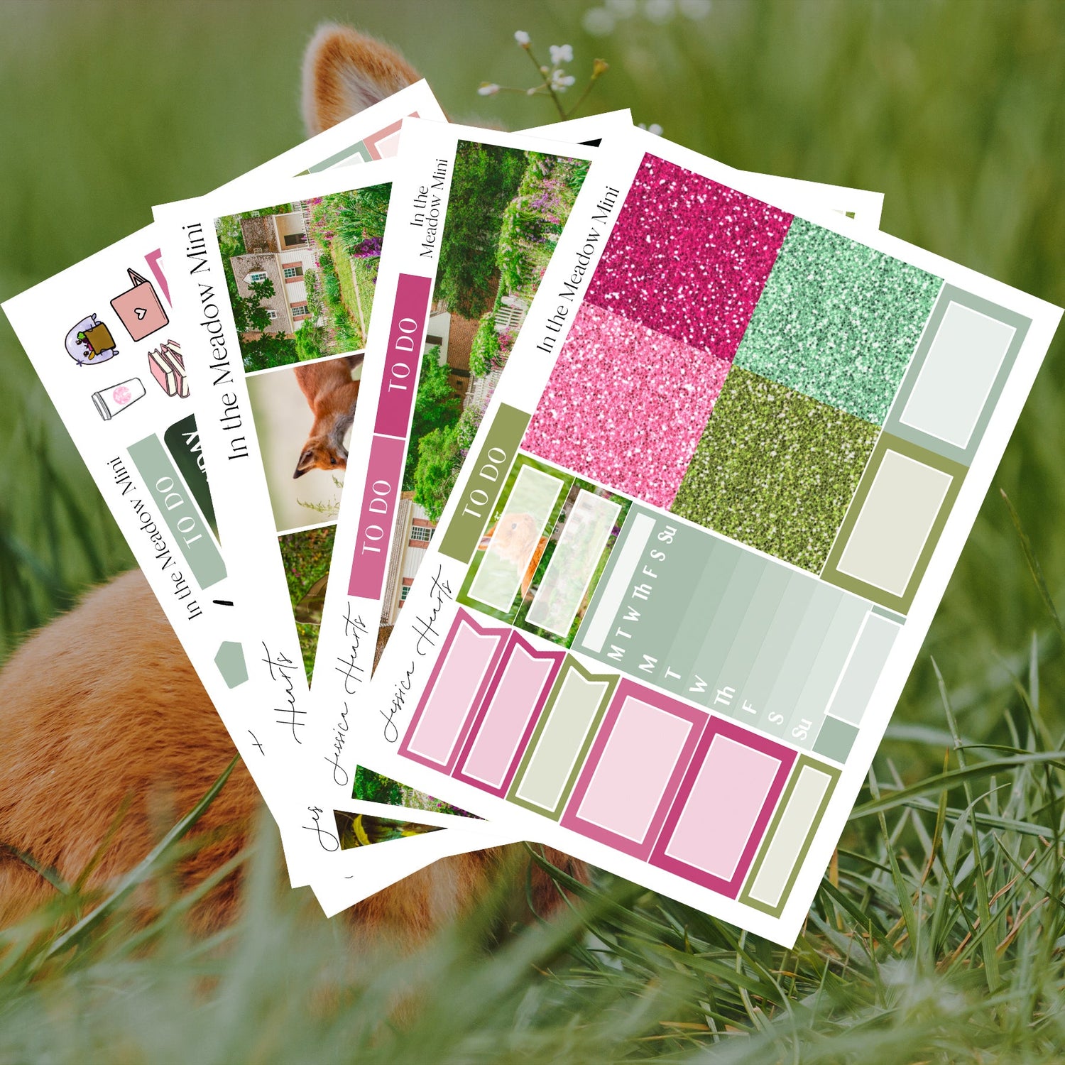 In the Meadow MINI Sticker Kit - Jessica Hearts
