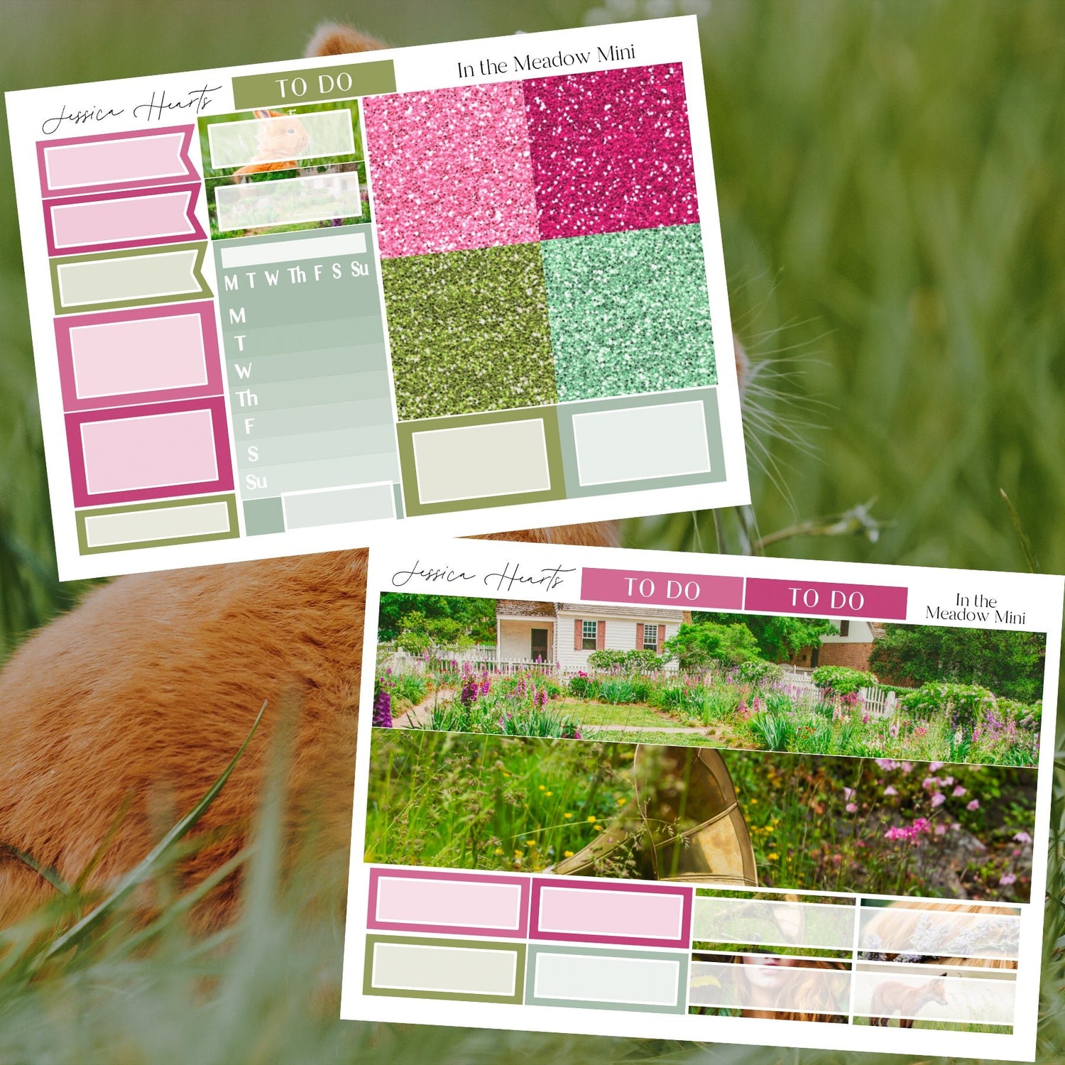 In the Meadow MINI Sticker Kit - Jessica Hearts