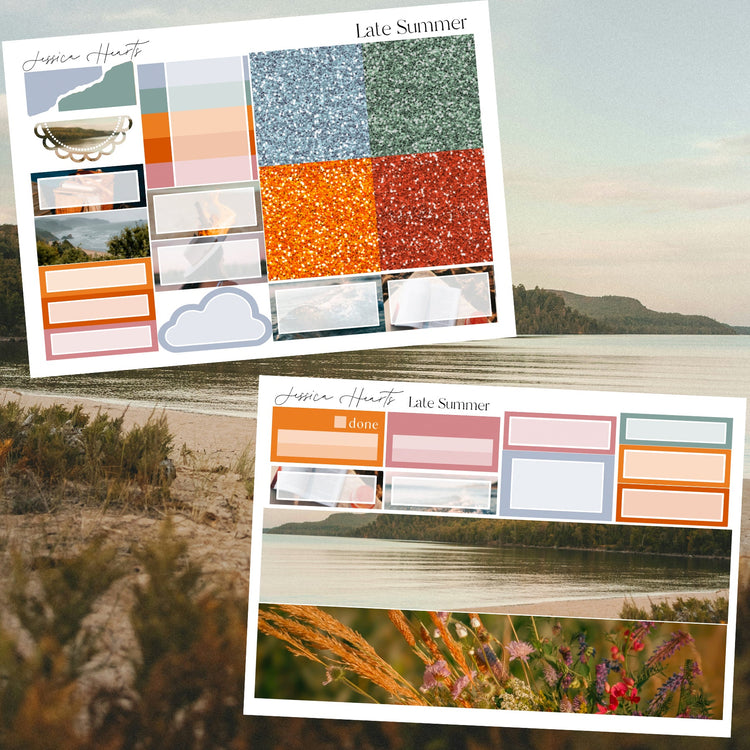 Late Summer Weekly Sticker Kit - Jessica Hearts