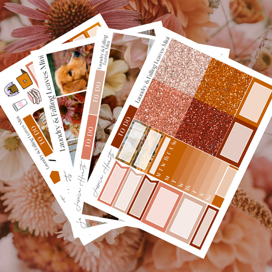 Laundry & Falling Leaves MINI Sticker Kit