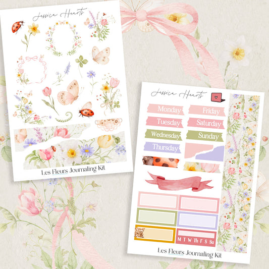 Les Fleurs Journaling Kit - Jessica Hearts