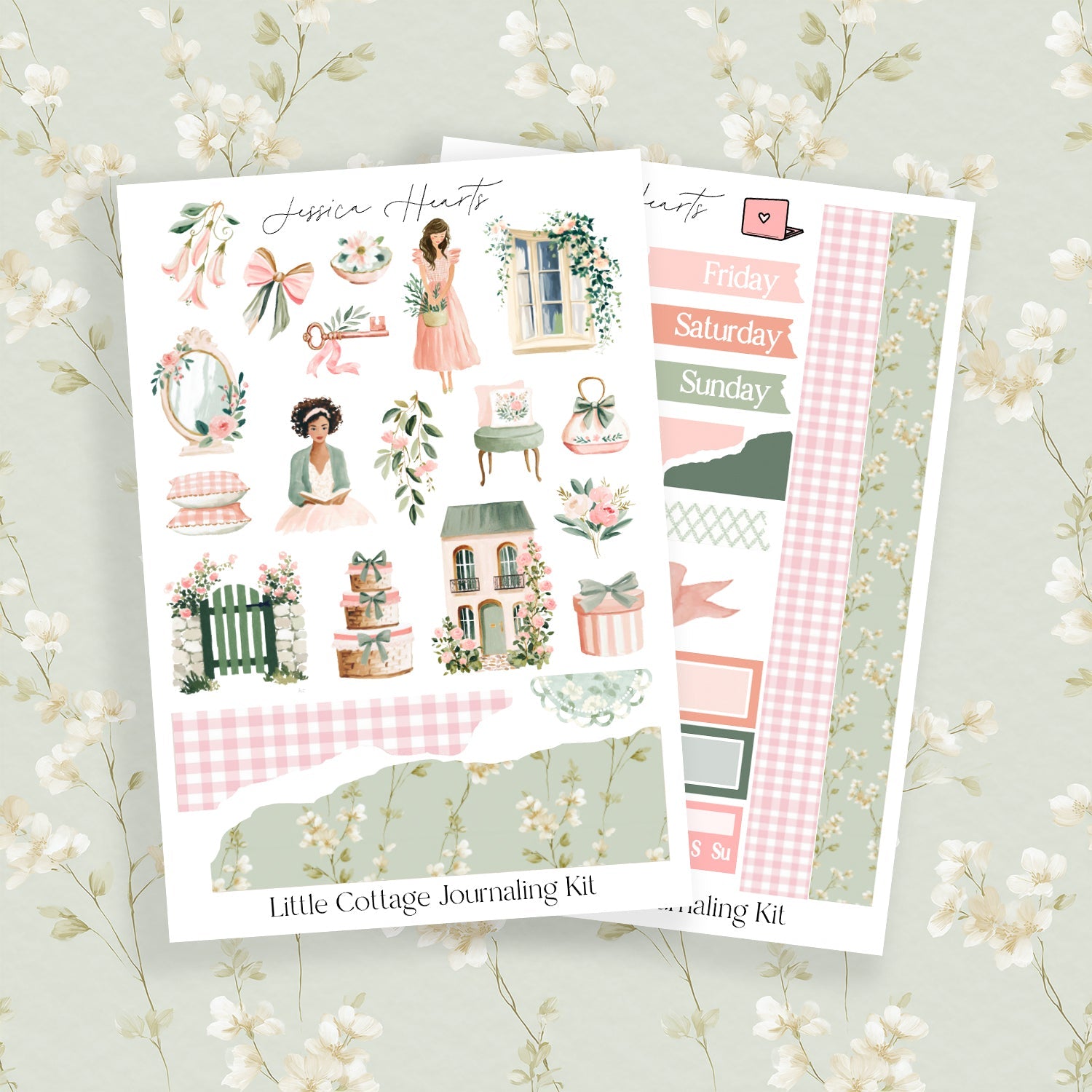 Little Cottage Journaling Kit - Jessica Hearts