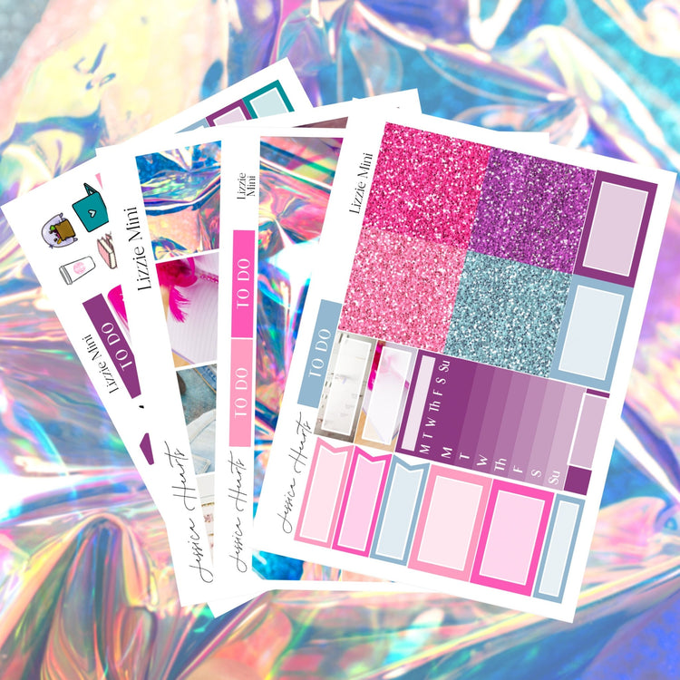 Lizzie MINI Sticker Kit - Jessica Hearts