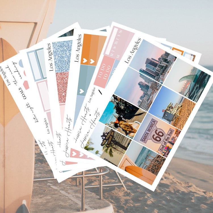 Los Angeles 2025 Weekly Sticker Kit - Jessica Hearts
