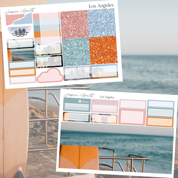Los Angeles 2025 Weekly Sticker Kit - Jessica Hearts