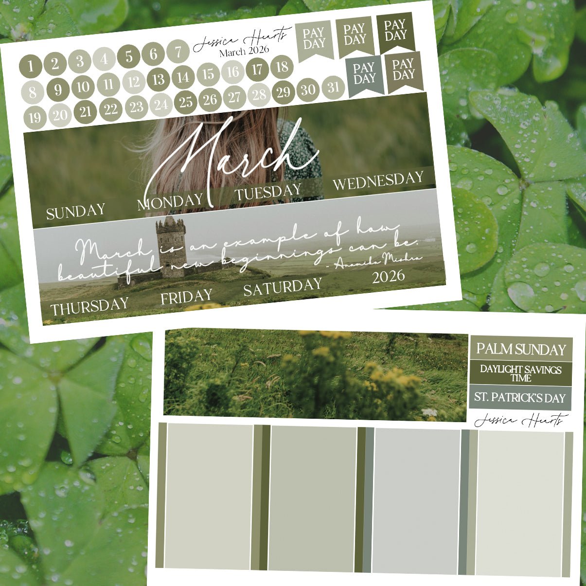 March 2026 Monthly Kit - Jessica Hearts
