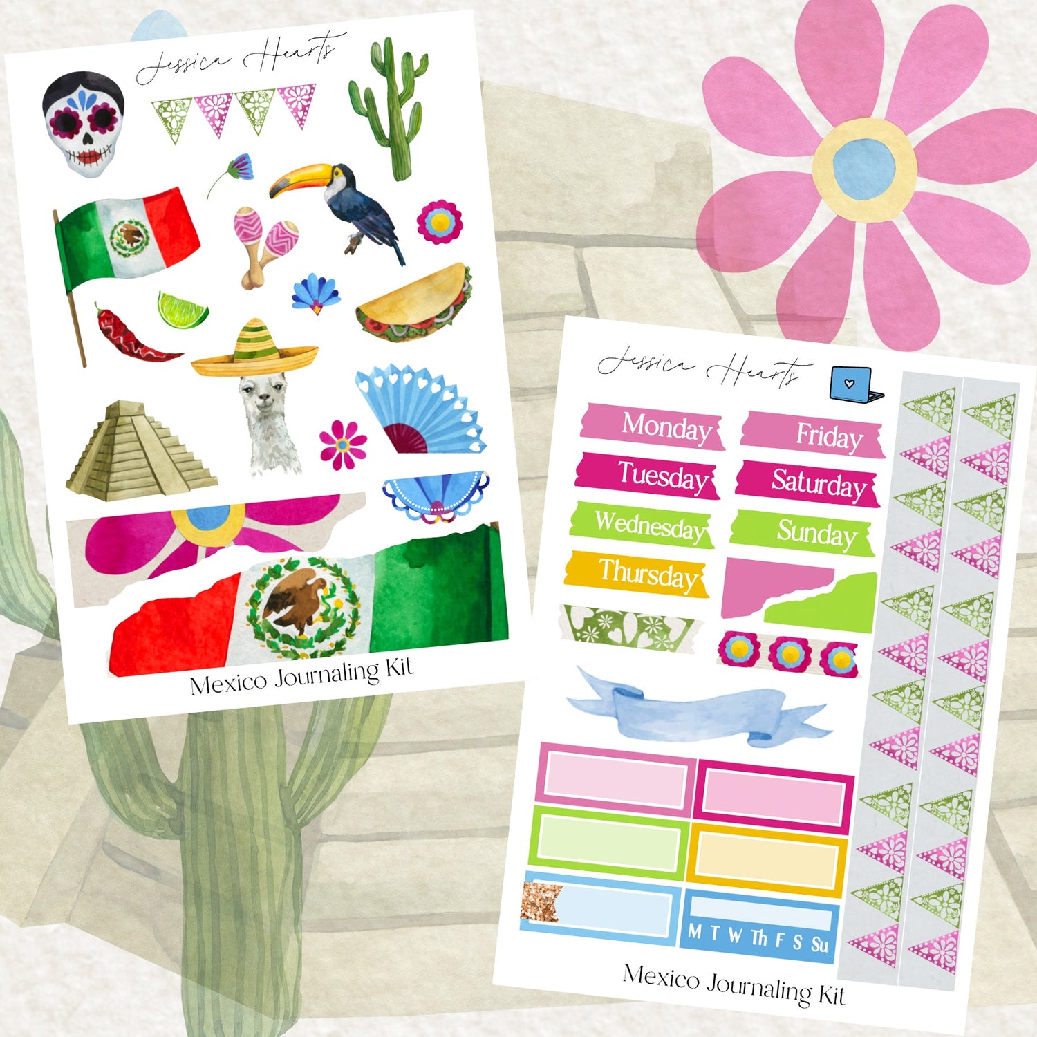 Mexico Journaling Kit - Jessica Hearts