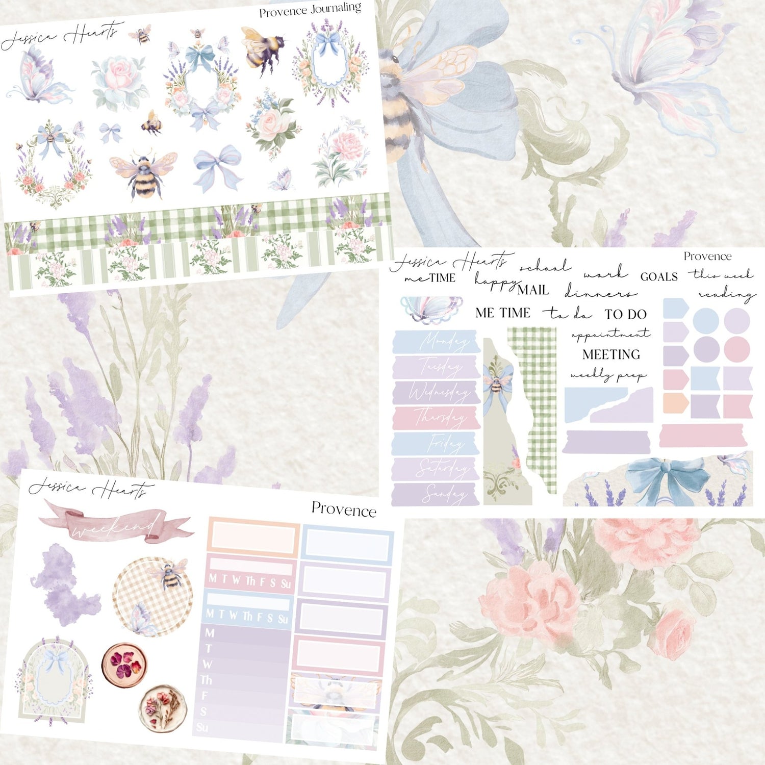 Provence Complete Journaling Kit *New Format* - Jessica Hearts