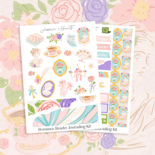 Romance Reader Journaling Kit - Jessica Hearts