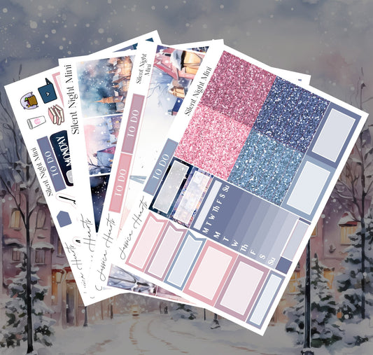 Silent Night 2025 MINI Sticker Kit - Jessica Hearts