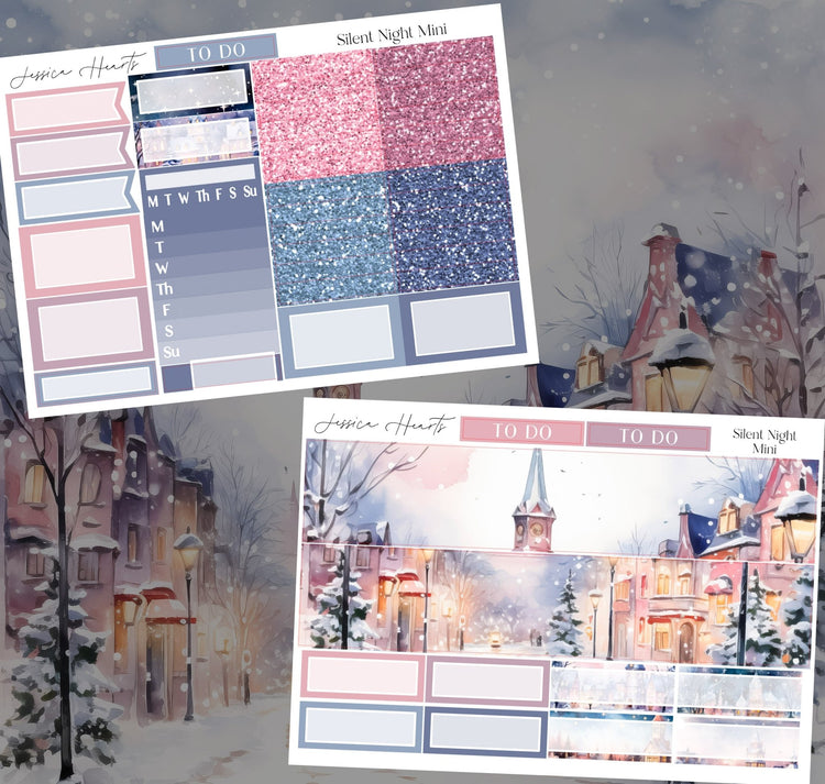 Silent Night 2025 MINI Sticker Kit - Jessica Hearts