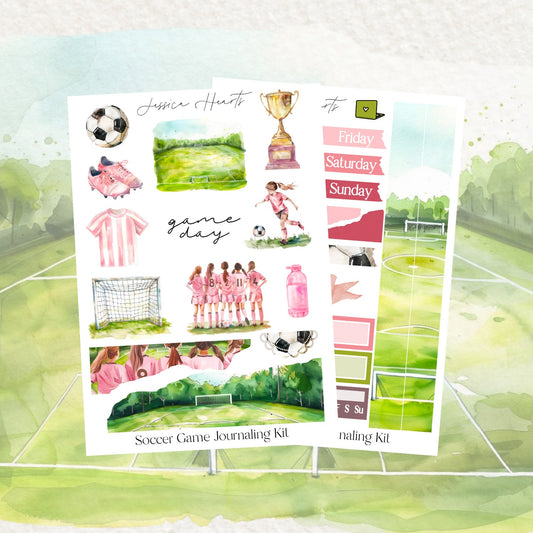 Soccer Game Journaling Kit - Jessica Hearts