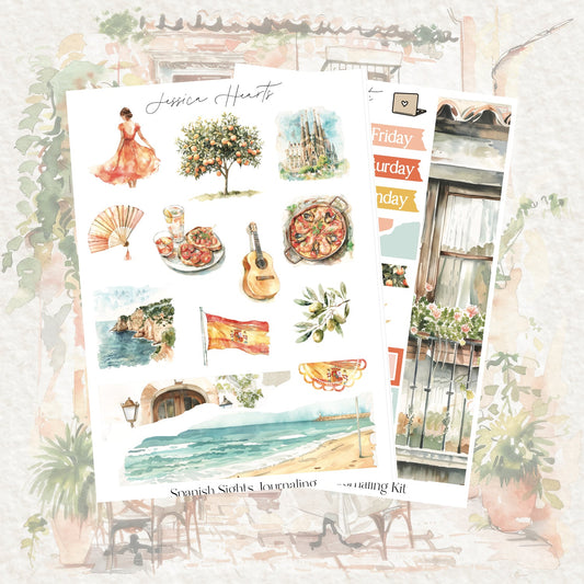 Spanish Sights Journaling Kit - Jessica Hearts