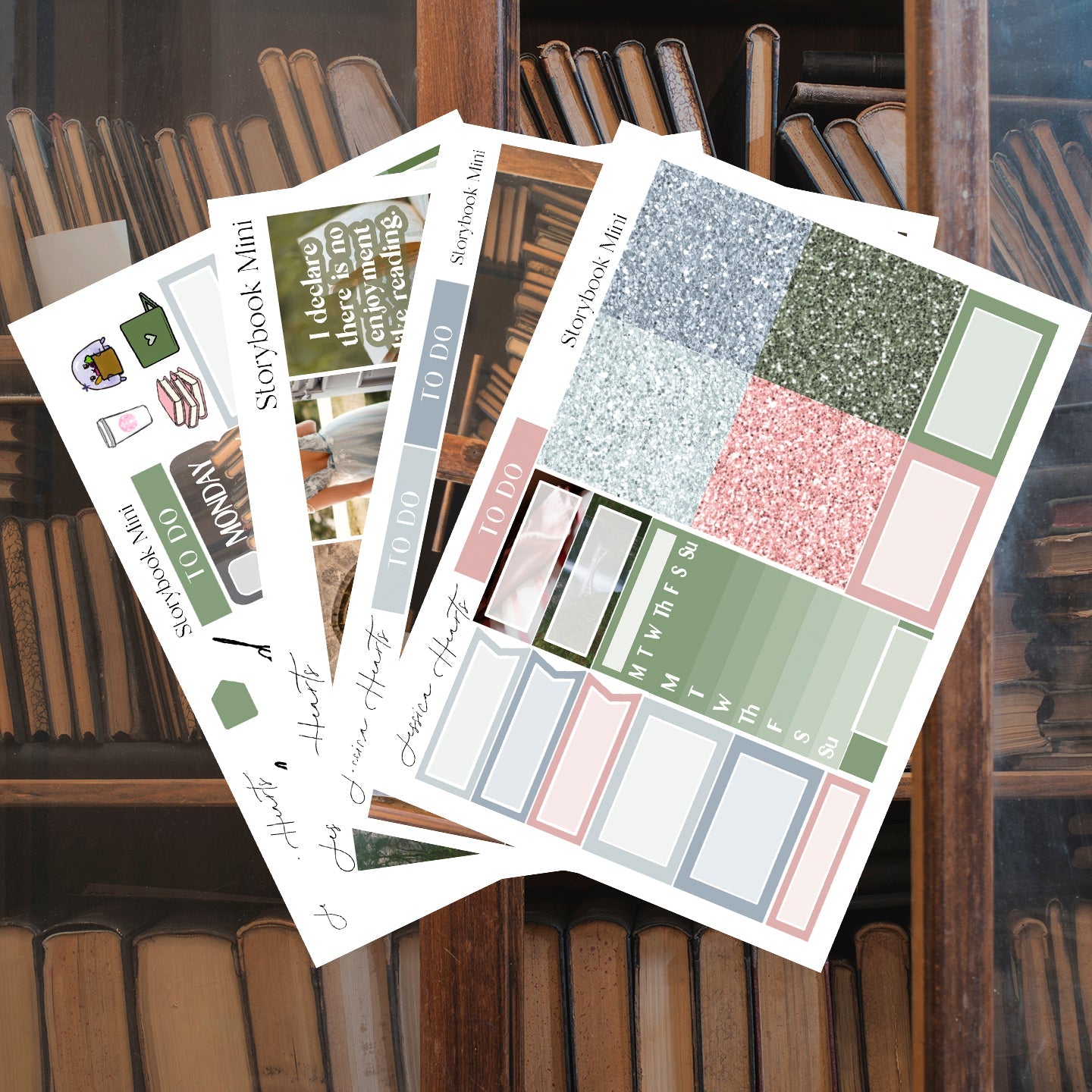 Storybook MINI Sticker Kit - Jessica Hearts