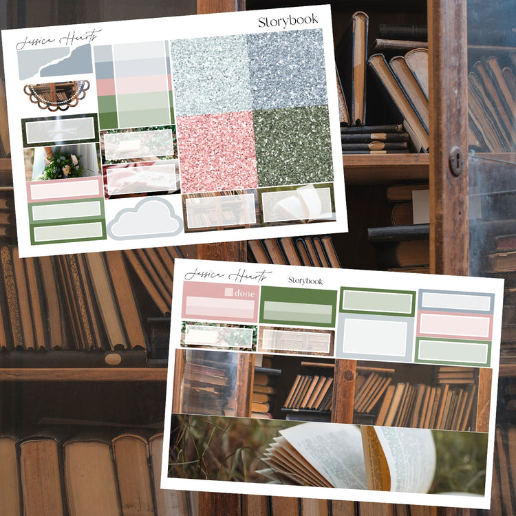 Storybook Weekly Sticker Kit - Jessica Hearts