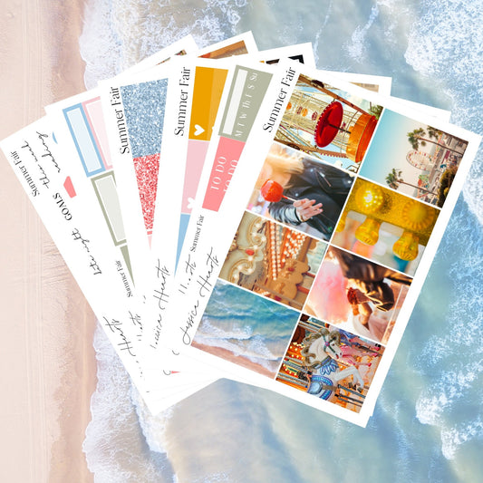 Summer Fair 2025 Weekly Sticker Kit - Jessica Hearts