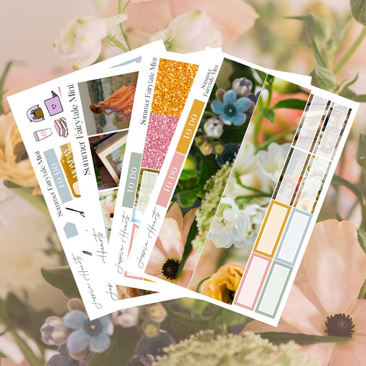 Summer Fairytale MINI Sticker Kit - Jessica Hearts