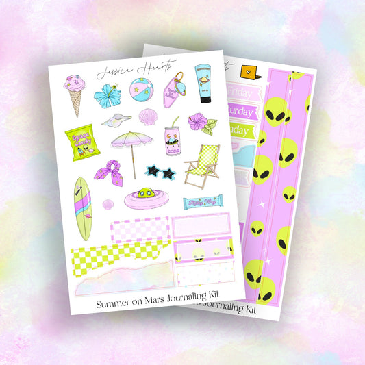Summer on Mars Journaling Kit - Jessica Hearts