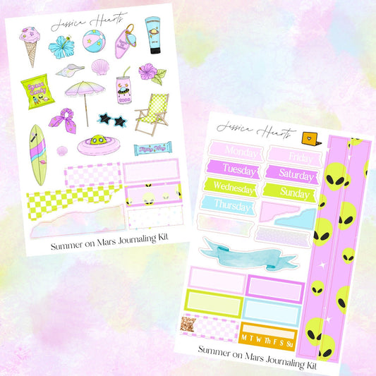 Summer on Mars Journaling Kit - Jessica Hearts